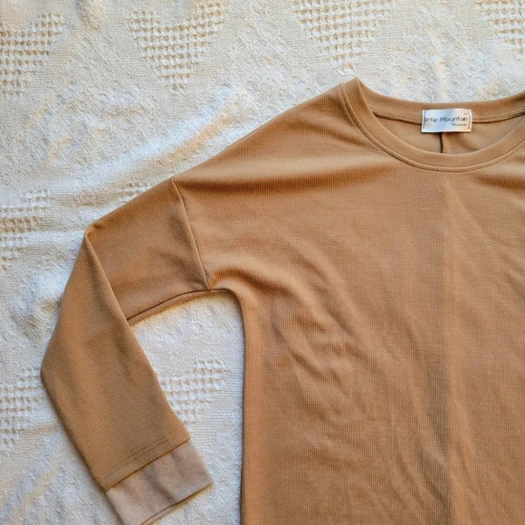 Oversized Knit  Combo Long Sleeve Sweater Dress - Picture 5 of 14